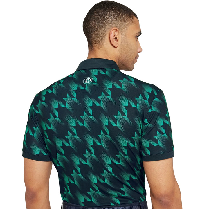 Galvin Green Miles navy golf green polo shirt with back logo