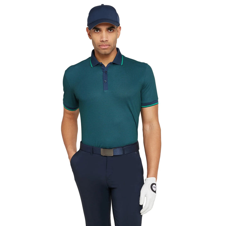 Galvin Green Miller navy golf green mens cotton polo shirt