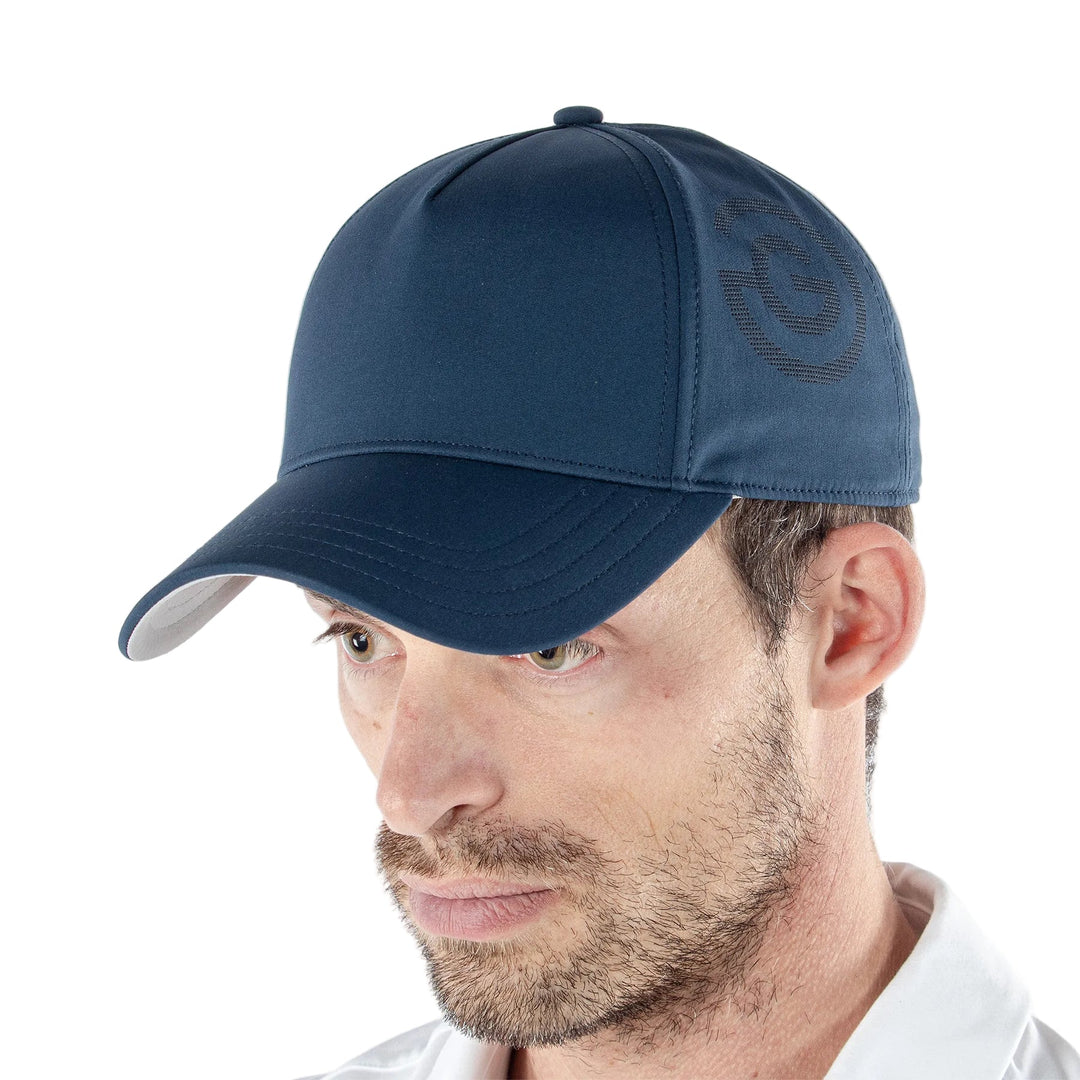 Navy Galvin Green Sanford Logo Golf Cap with Mesh Back