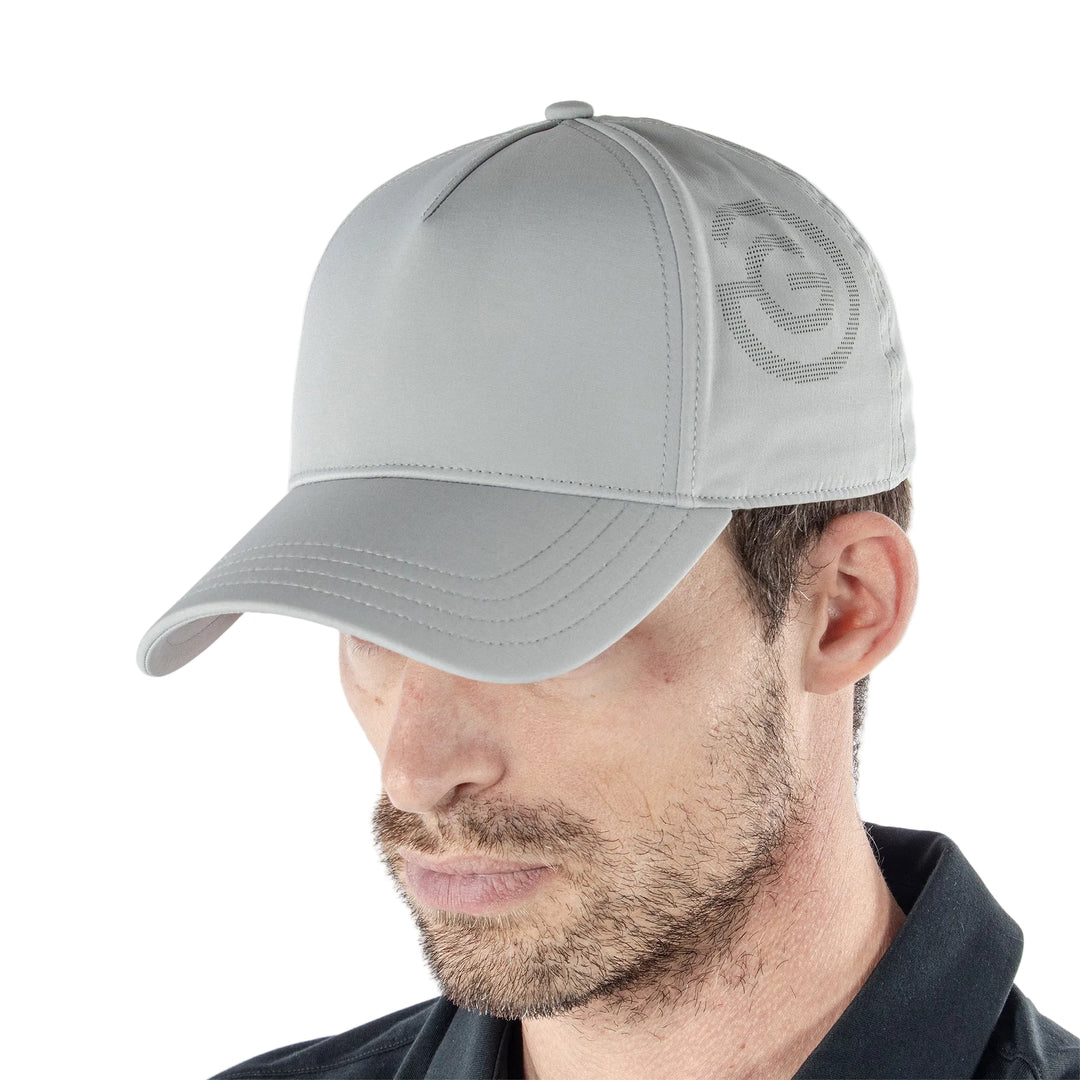 Cool grey Galvin Green Sanford logo golf cap with mesh fabric