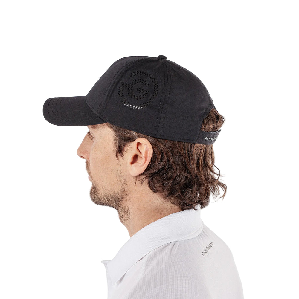 Black Galvin Green Sanford logo golf cap with Nike swoosh