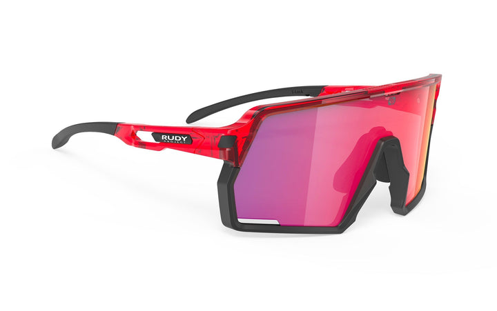 Rudy Project Kelion red black glossy cycling sunglasses with interchangeable lenses