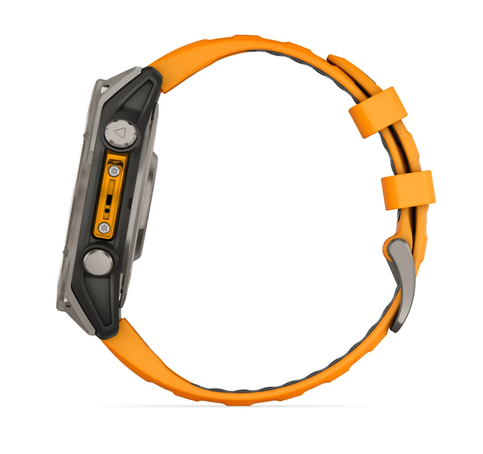 Garmin Fenix 8 Watch | 47mm | Amoled Sapphire Spark Orange/Graphite Band
