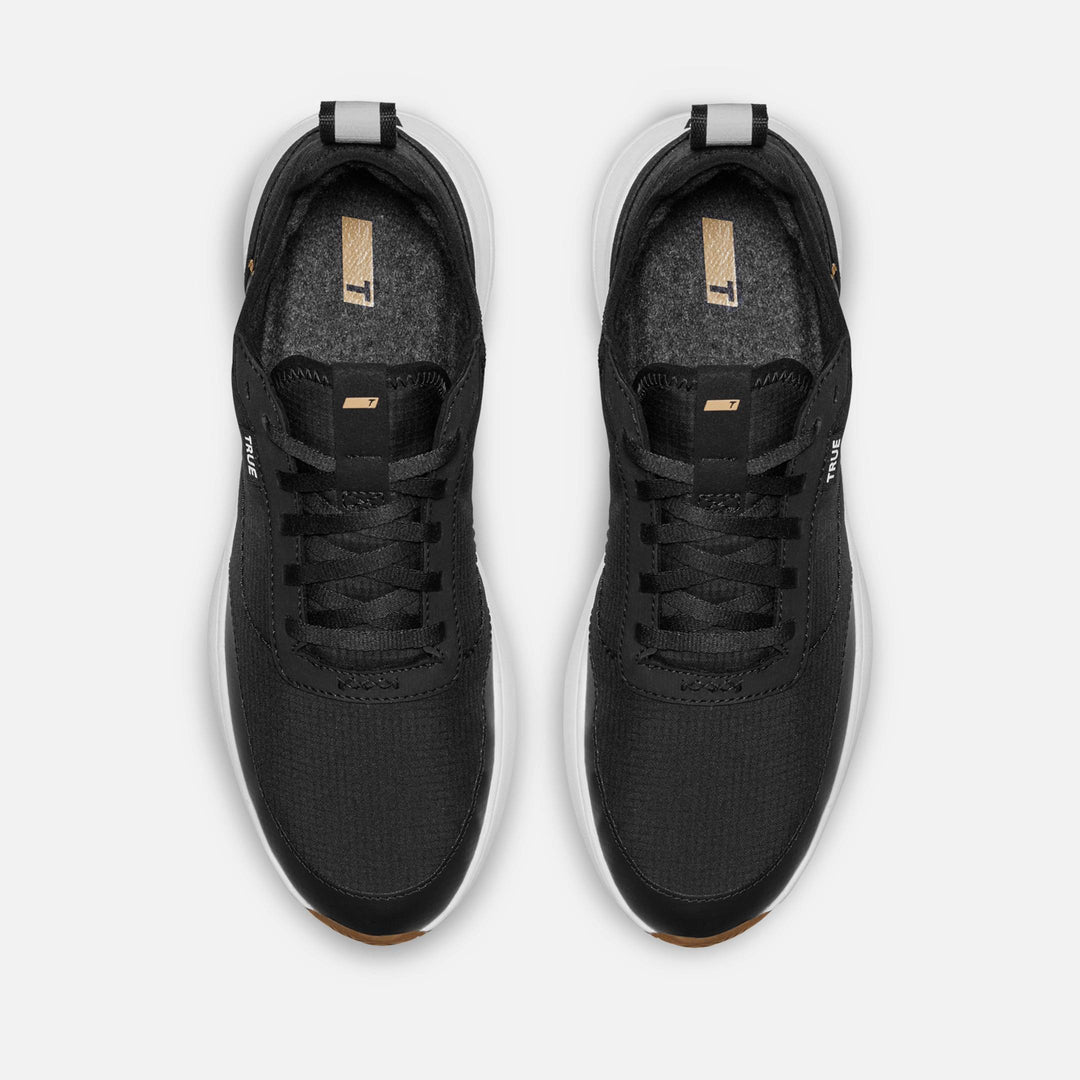 Tru Linkswear Men's Golf Shoes | All Day Ripstop v2 | Natural Black