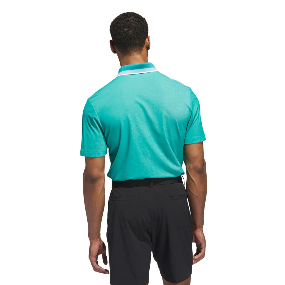 Adidas Men's Golf Shirt | Ultimate365 Tour Twistknit Pique Polo | Pure Teal
