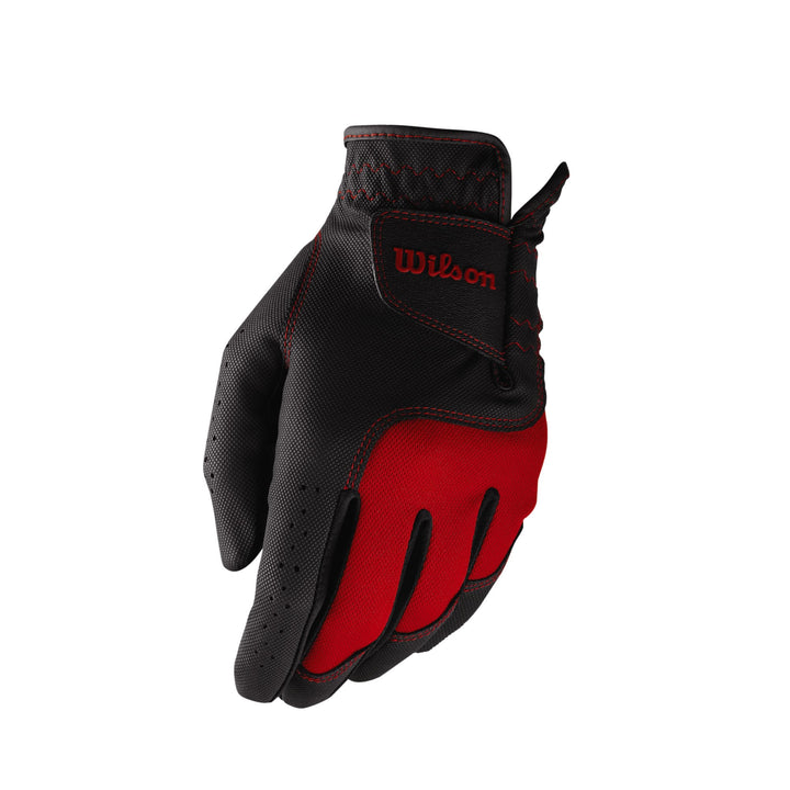 Wilson Junior Golf Glove | Black/Red