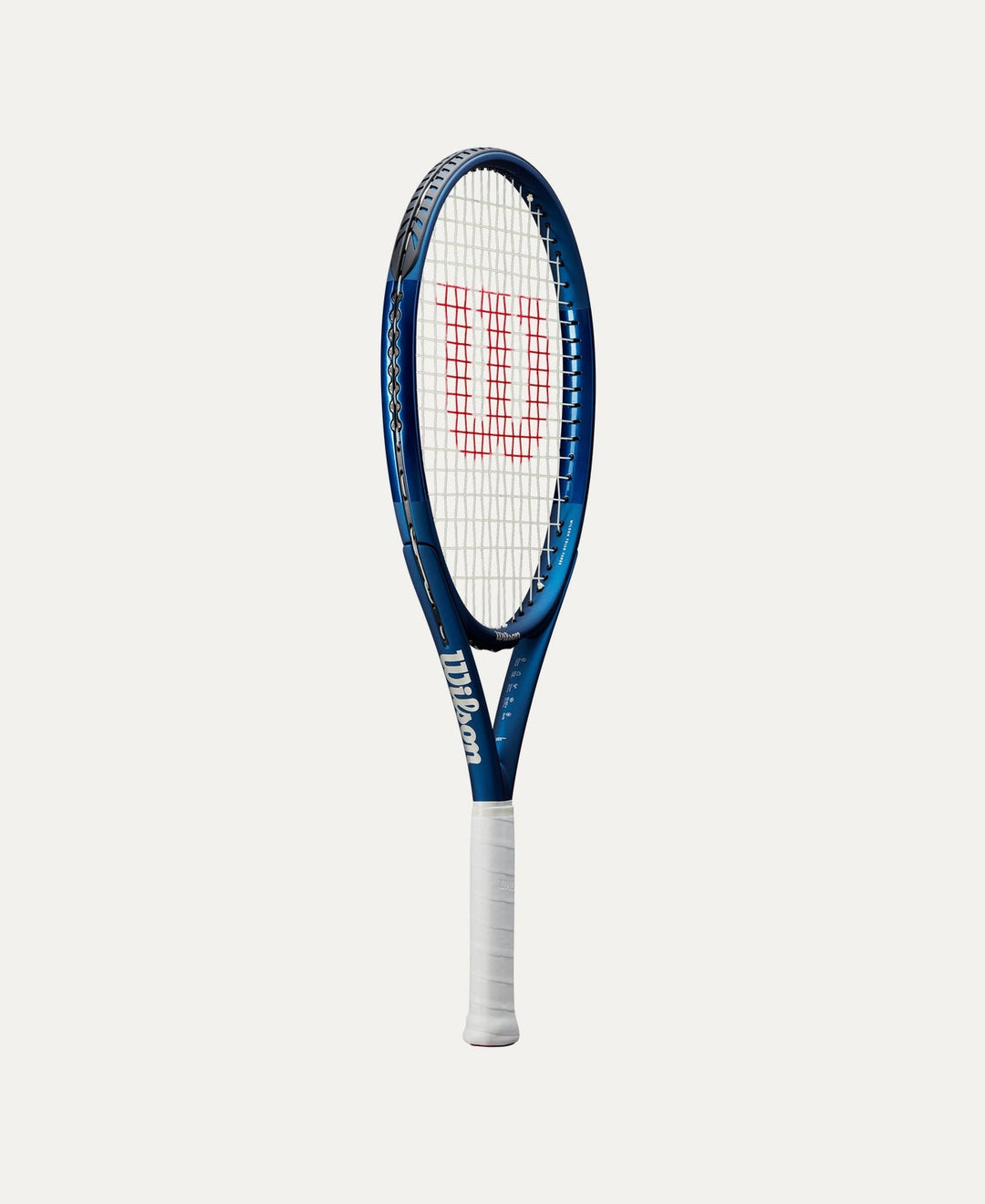 Wilson Triad Three 277g L2 tennis racket with blue white frame red W logo