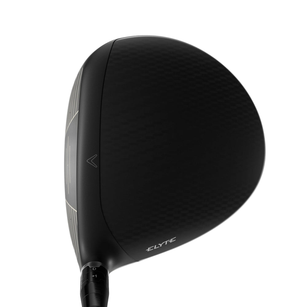 Black callaway golf driver head with sleek design and adjustable hosel.