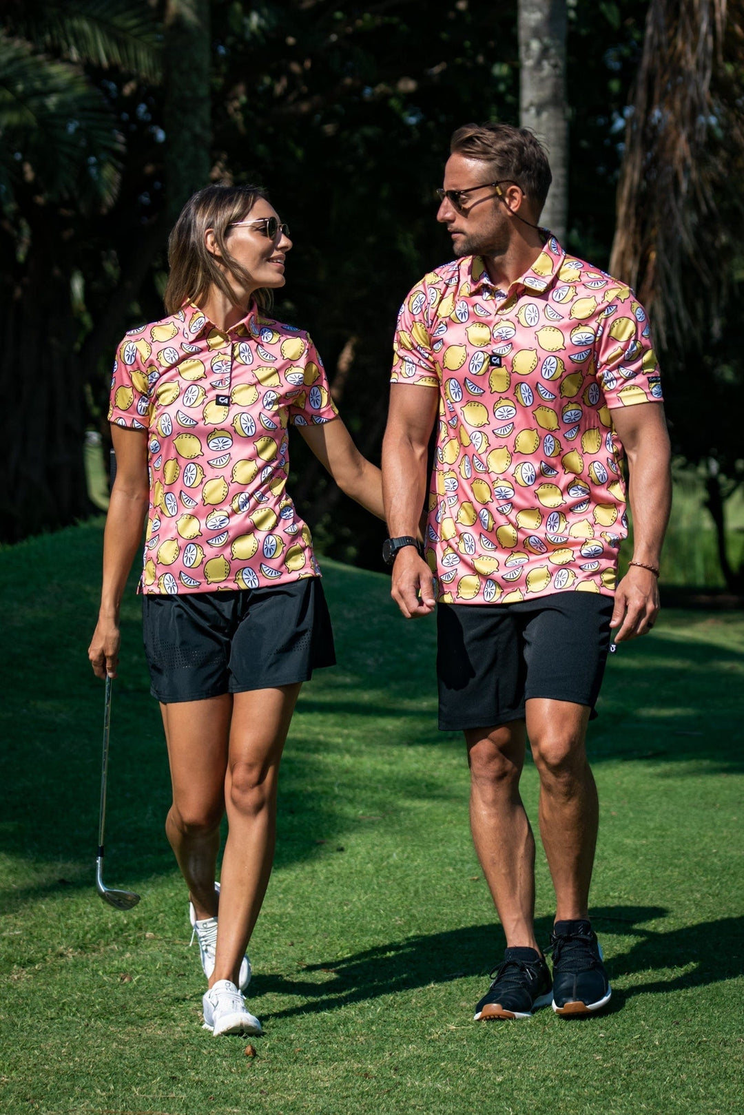 Custom Apparel Men's Funky Golf Shirt | Peachy Lemons