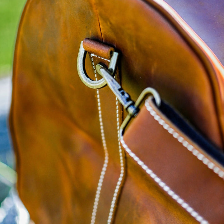 Balvaro Vintage Leather Duffel Bag