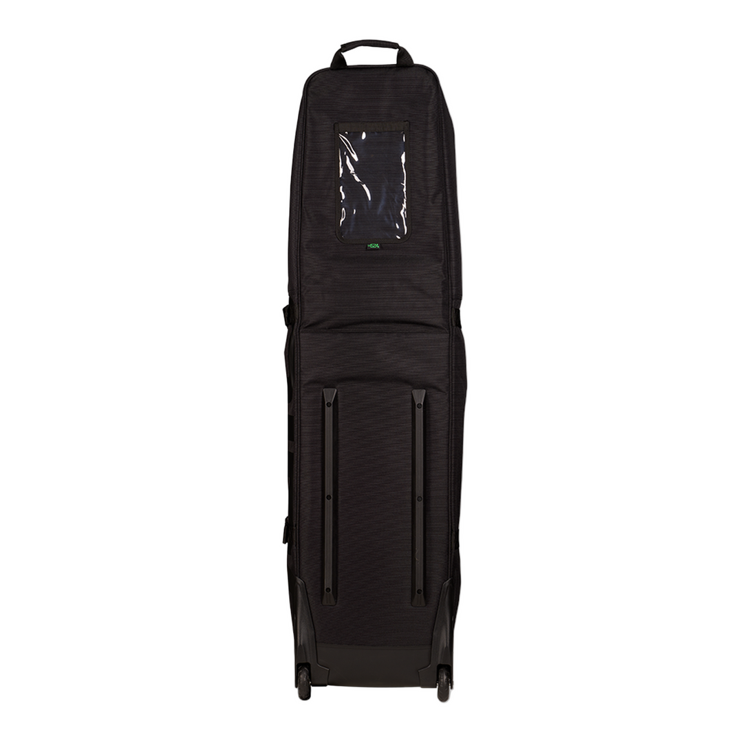 Ogio Alpha Travel Cover Mid Black rolling golf bag with wheels
