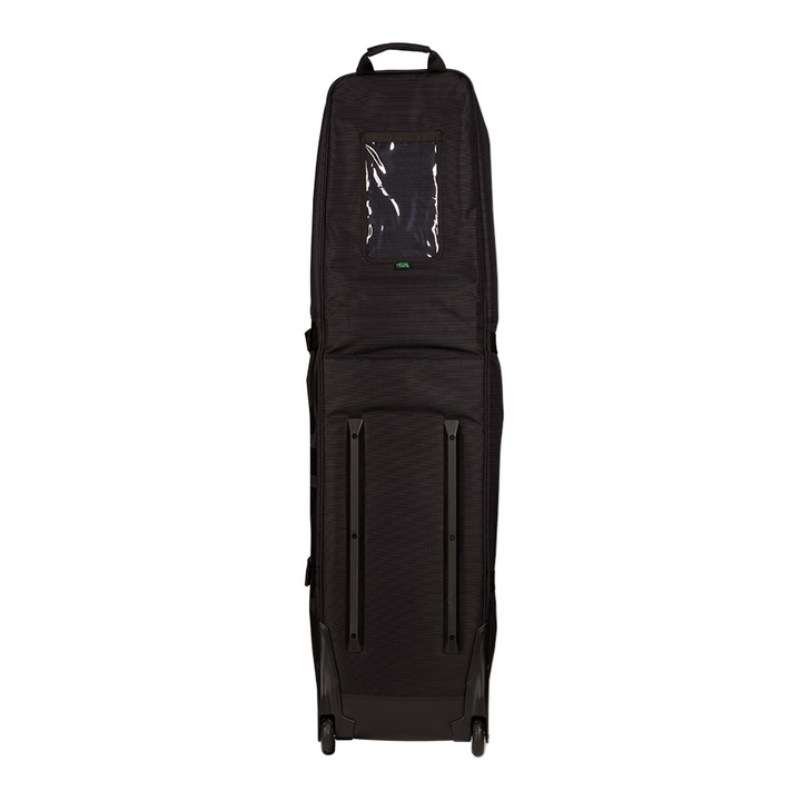 Ogio Alpha Travel Cover Mid Black rolling golf bag with wheels