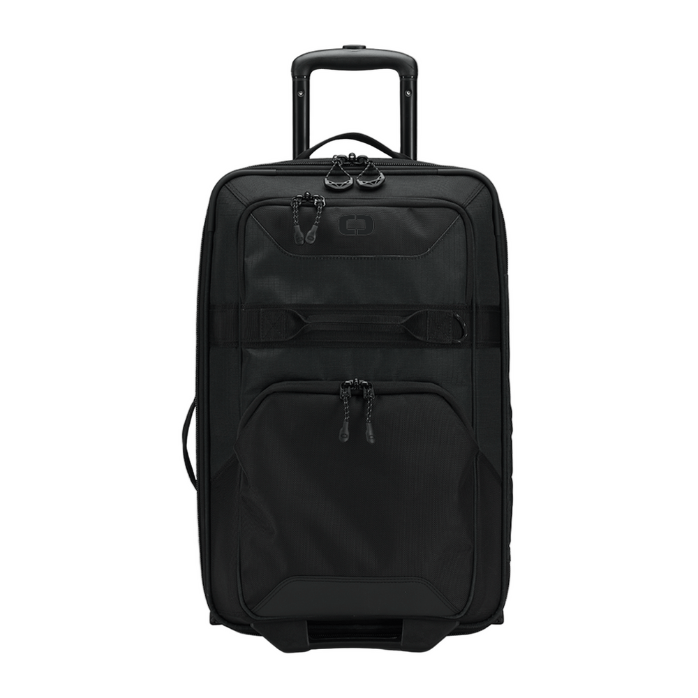 Ogio Alpha Layover black rolling holdall suitcase with wheels