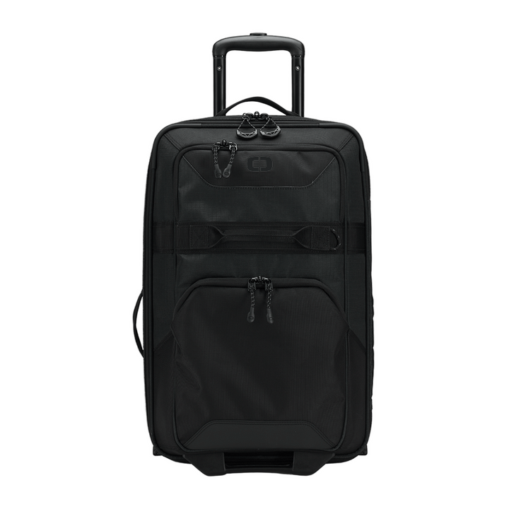 Ogio Alpha Layover black rolling holdall suitcase with wheels