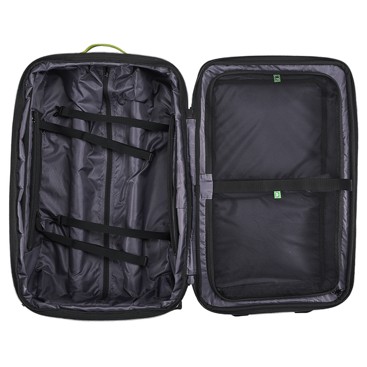 Ogio Alpha Layover Holdall Stargazer black suitcase with green accents
