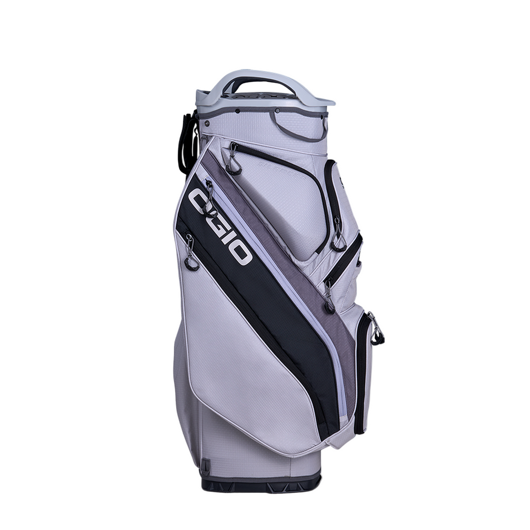 Ogio Silencer Cart Bag in Harbor Mist with silver black Casio design