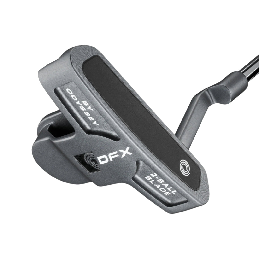 Odyssey dfx #9 ball blade putter, black and gray design with a sleek modern look.