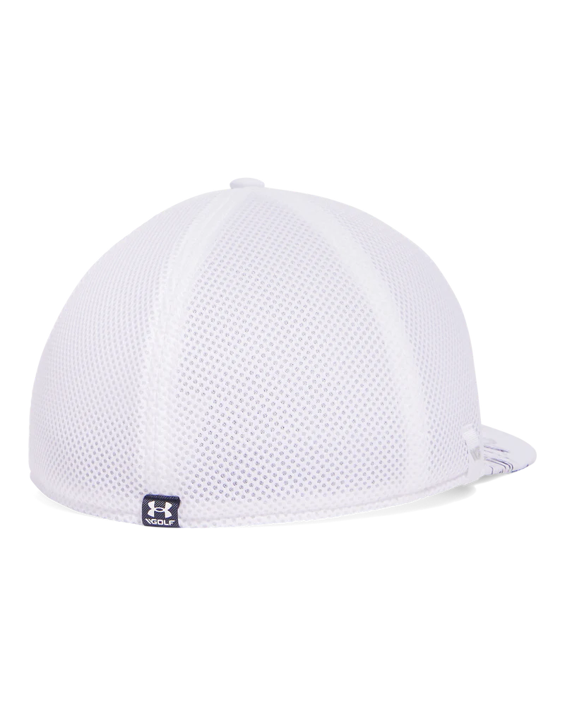 Under Armour Men`s Chill Drive Low Stretch Fit Cap | White/Navy/Grey