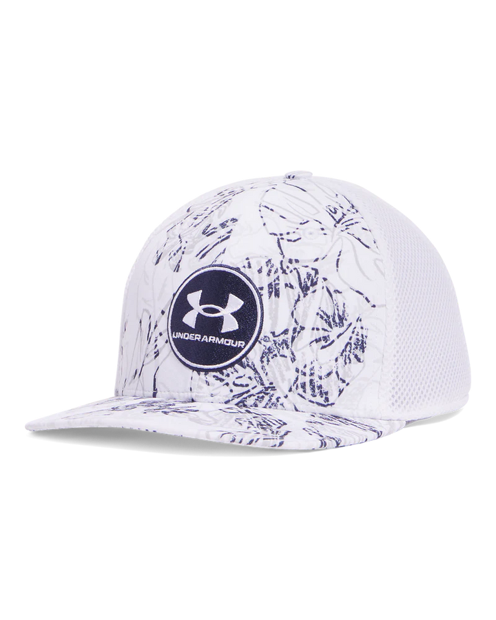Under Armour Men`s Chill Drive Low Stretch Fit Cap | White/Navy/Grey