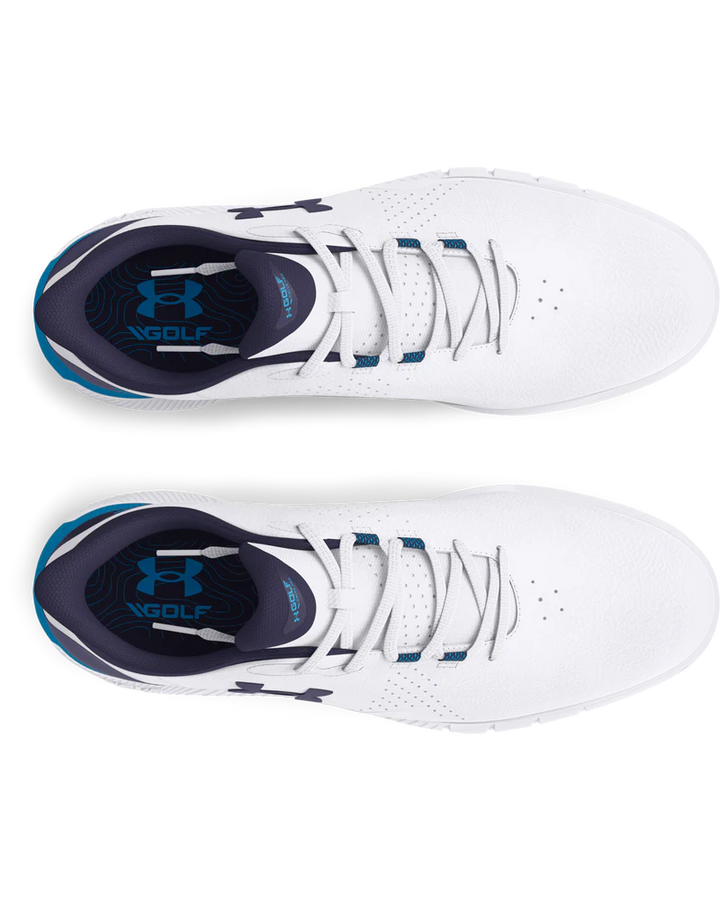 Under Armour Men`s Shoe | Drive Fade Spikeless | WhiteNavy/Blue