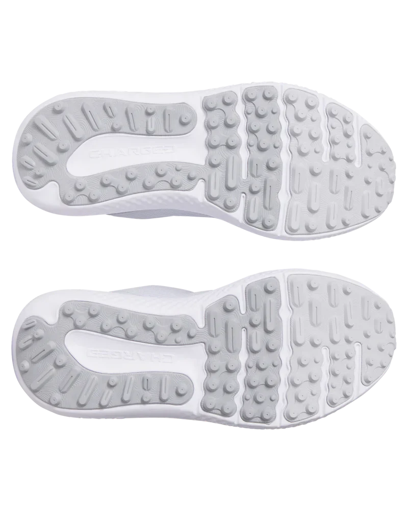 White nike air max sole design with textured pattern and swoosh logo.