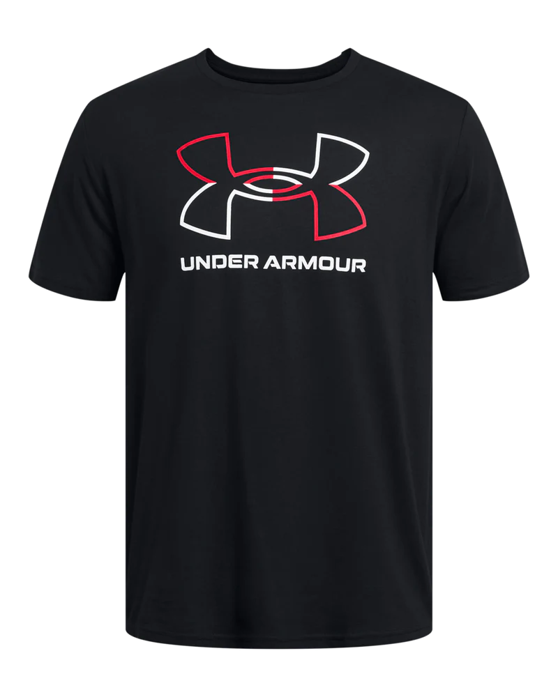 Under Armour Men`s Golf Shirt | Foundation Update SS | Black/Red/White