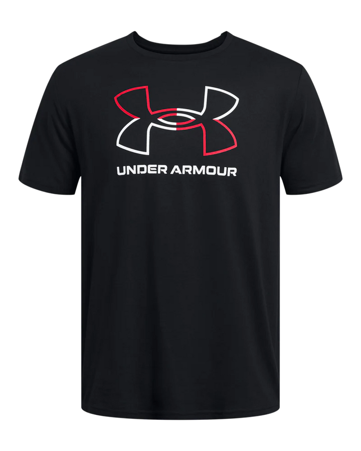 Under Armour Men`s Golf Shirt | Foundation Update SS | Black/Red/White