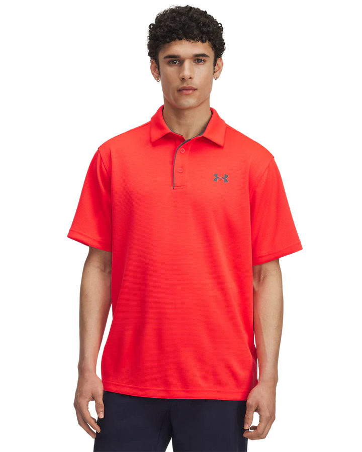 Under Armour Men's Golf Shirt | Tech Polo | Racer Red