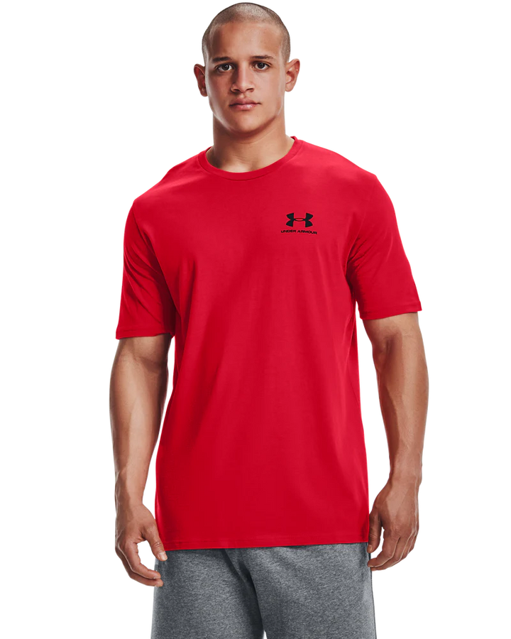 Under Armour Men`s Golf Shirt | Sportstyle Logo LC SS | Red