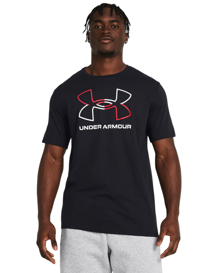 Under Armour Men`s Golf Shirt | Foundation Update SS | Black/Red/White