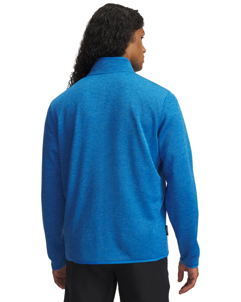 Under Armour Men's Golf Jersey | Drive SweaterFleece | Blue Atlantis