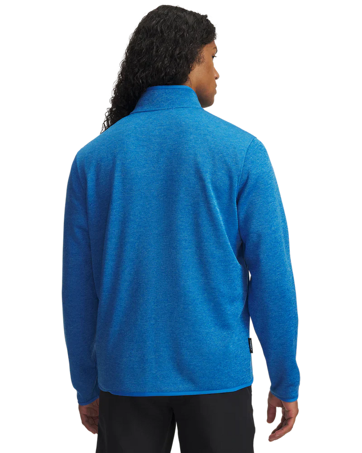Under Armour Men's Golf Jersey | Drive SweaterFleece | Blue Atlantis