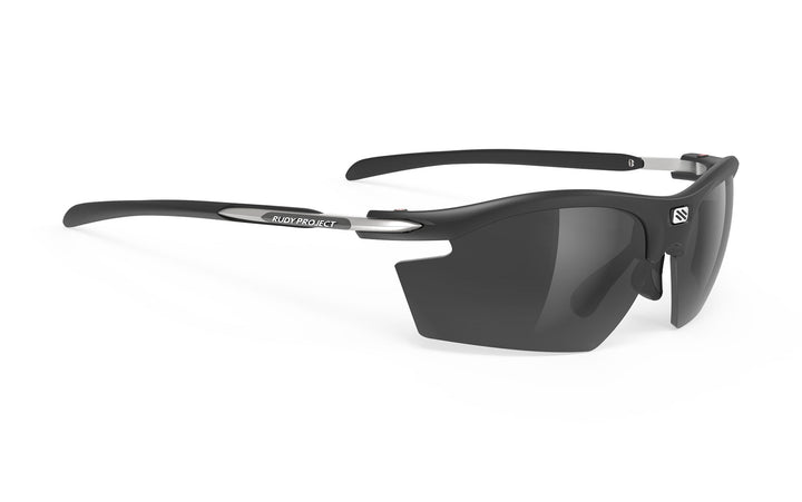 Black and silver Rudy Project Rydon sports sunglasses with sleek modern design