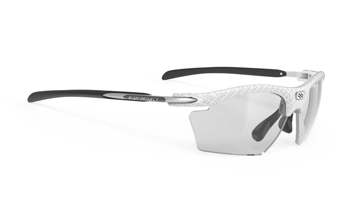 Silver and black Rudy Project Rydon Slim sunglasses with clear lenses