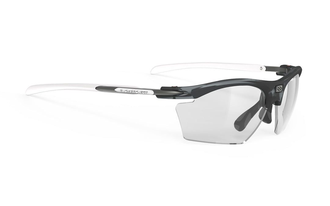 Rudy Project Rydon Slim black and white sunglasses with clear lenses