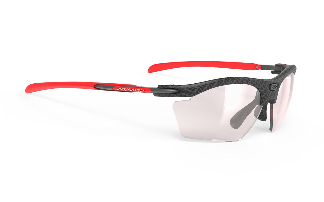 Rudy Project RYDON SLIM red black carbon fiber sunglasses with clear lenses