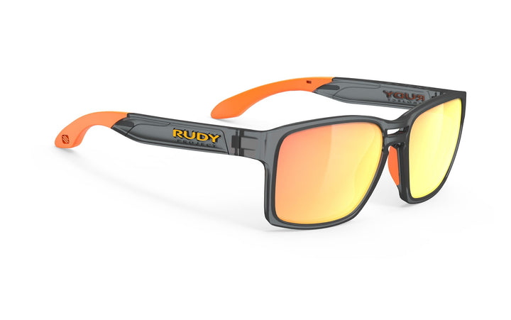 Black and orange Rudy Project Spinair 57 sunglasses with reflective lenses