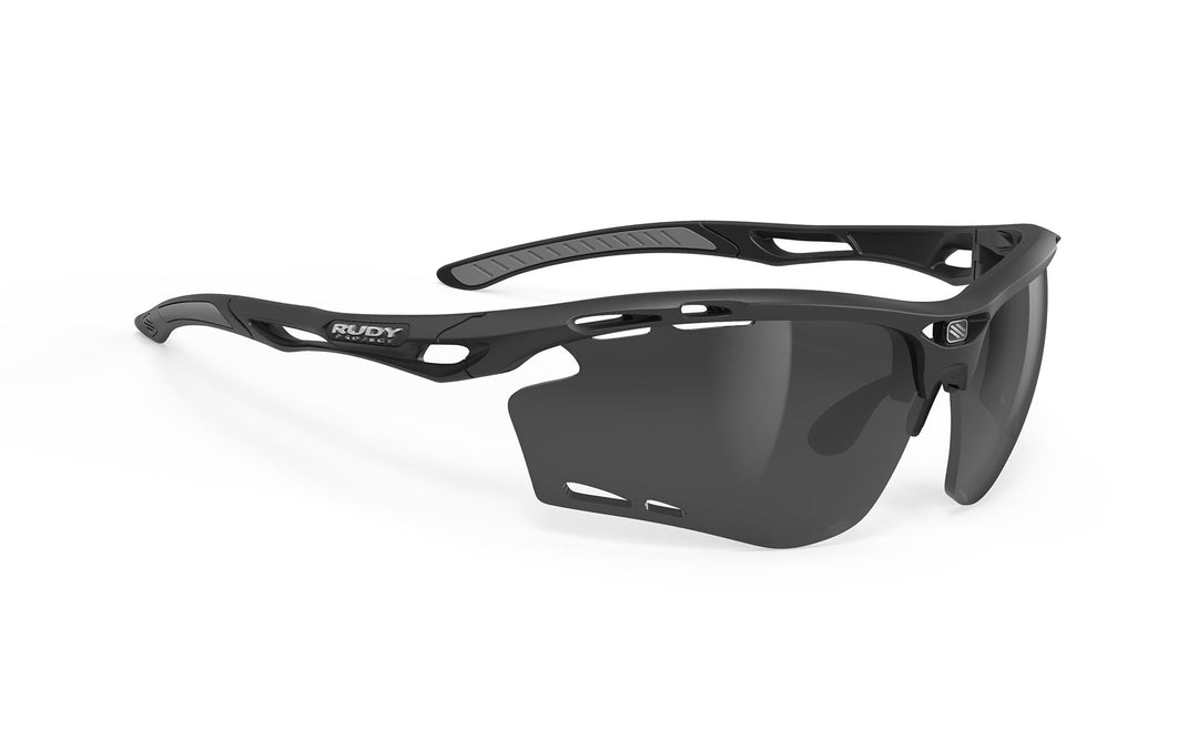 Sleek black and white Rudy Project Propulse modern sunglasses