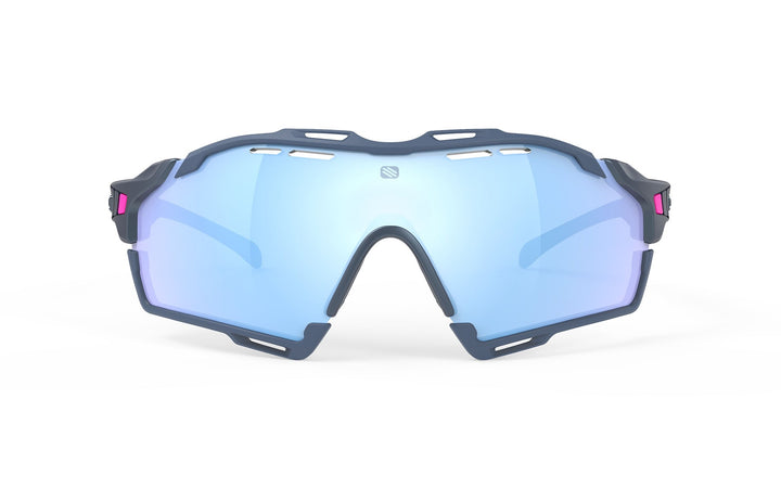 Rudy Project Cutline blue and pink matte sport sunglasses