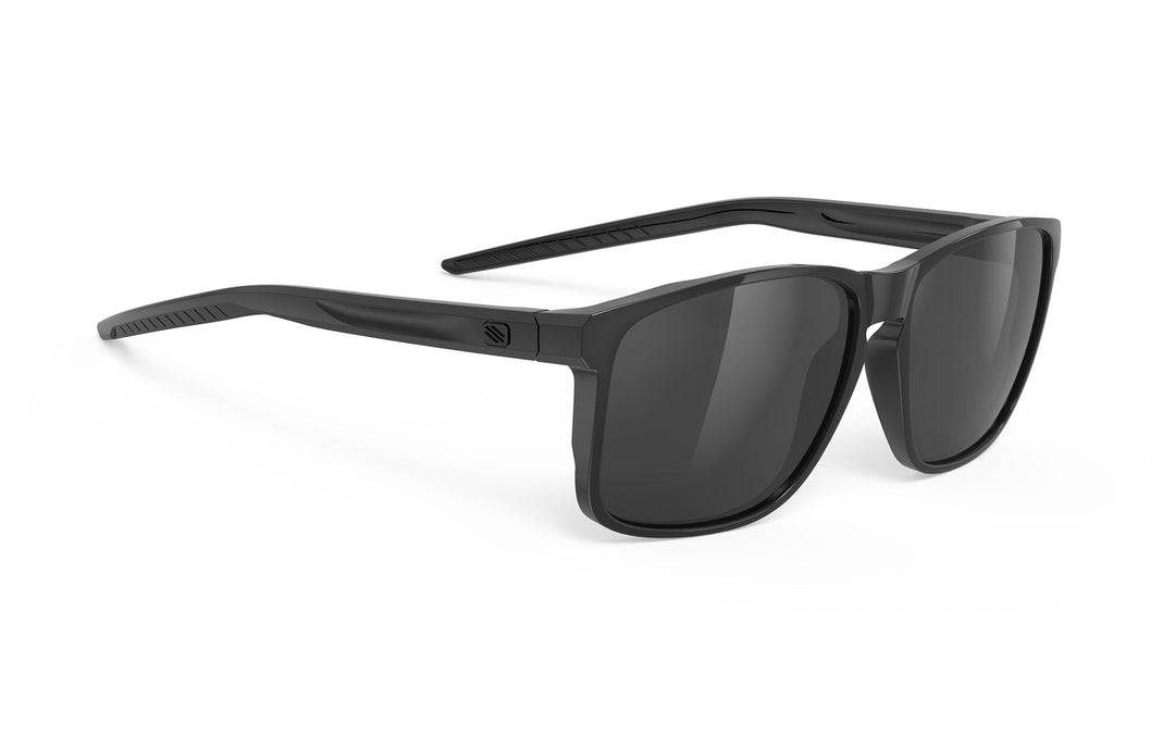 Black Nike sunglasses with dark lenses and matte finish from Rudy Project Overlap