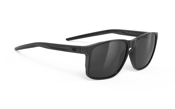 Black Nike sunglasses with dark lenses and matte finish from Rudy Project Overlap