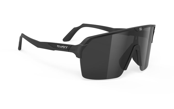 Black Rudy Project SPINSHIELD AIR sunglasses with dark lenses and matte finish