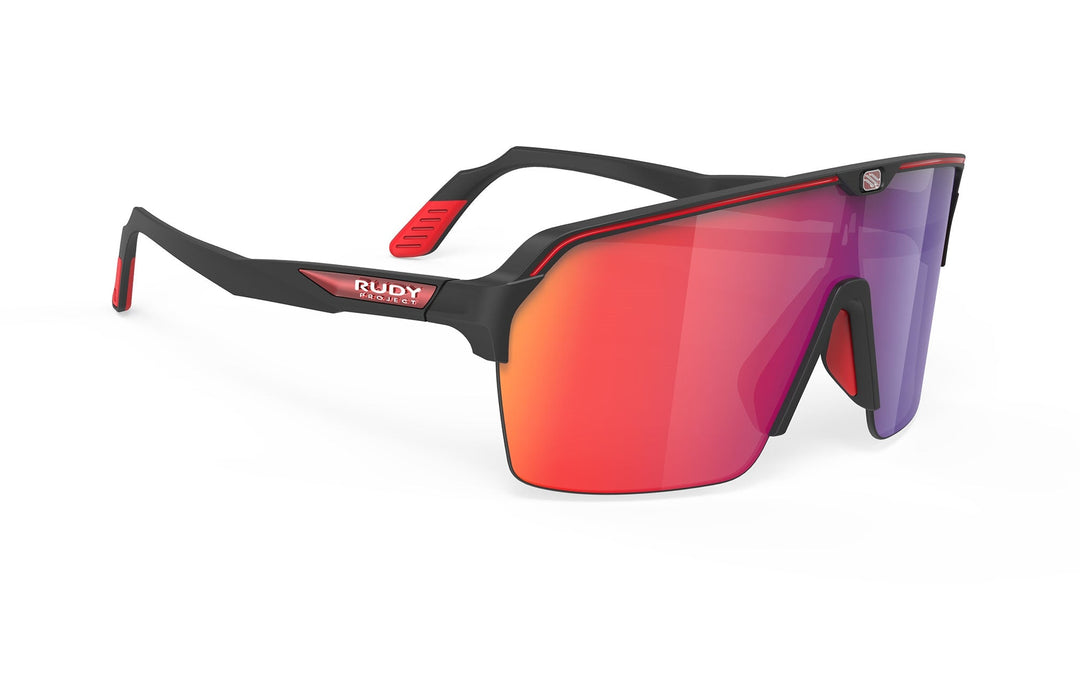 Black and red Rudy Project SPINSHIELD AIR sunglasses with multilayered lenses
