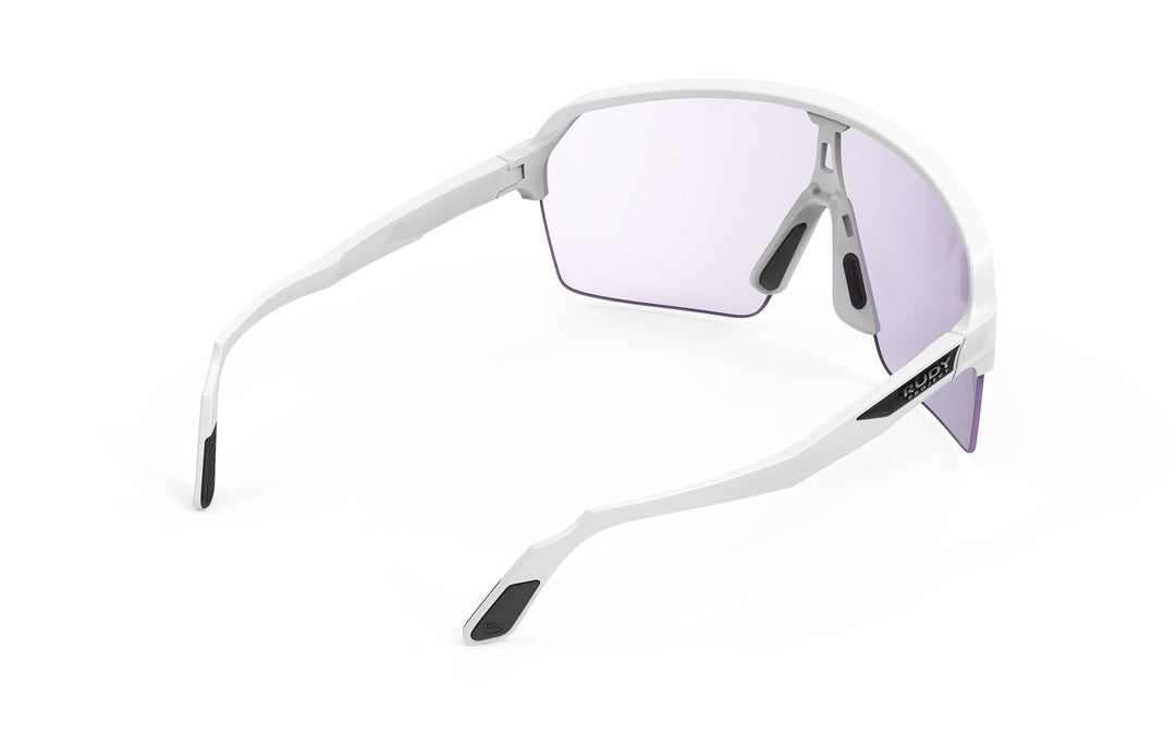 White and black Oakley sunglasses with clear lenses, Rudy Project SPINSHIELD AIR