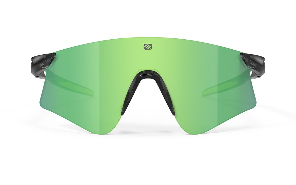 Rudy Project Astral green mirrored lens sport sunglasses with black frame