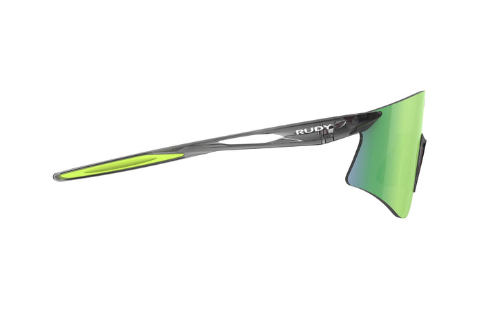Rudy Project Astral green mirrored lens sport sunglasses with neon yellow accents