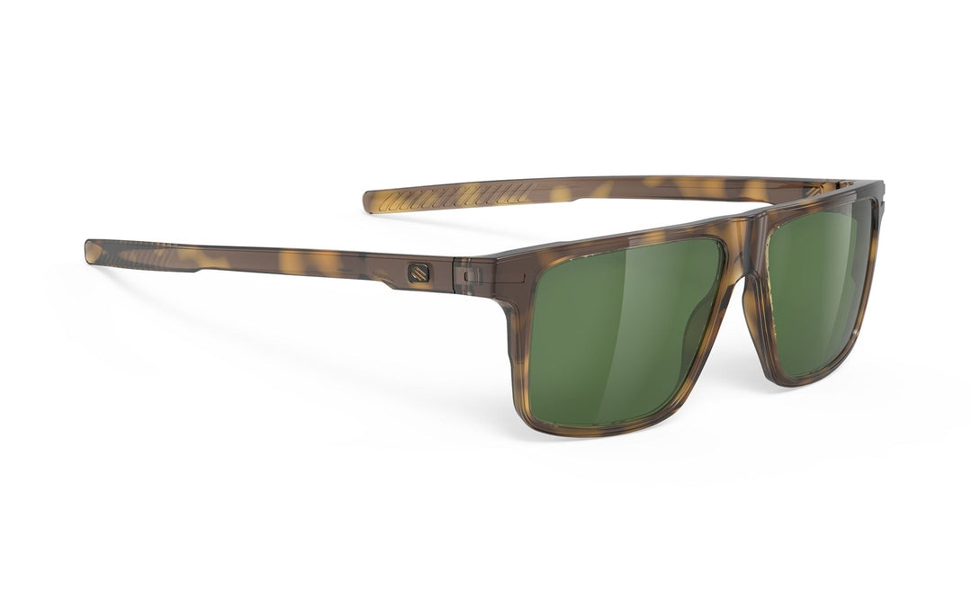 Tortoiseshell Rudy Project Stellar sunglasses with green lenses