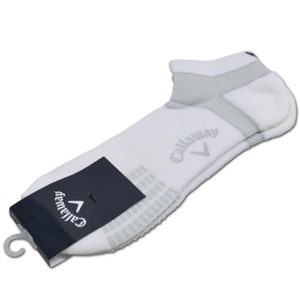 Callaway Golf Socks | Anklet | White-Grey.webp