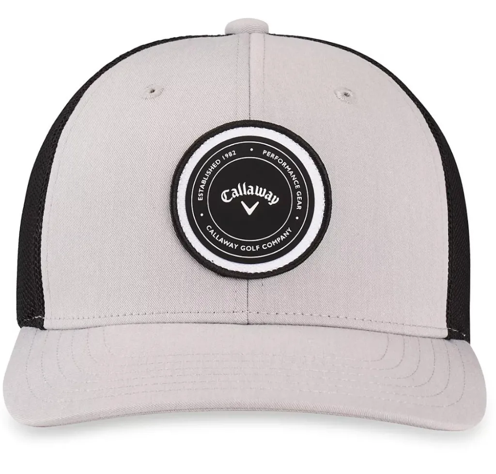 Callaway Men's Golf Cap | Playing Through | Trucker Grey-Black..webp