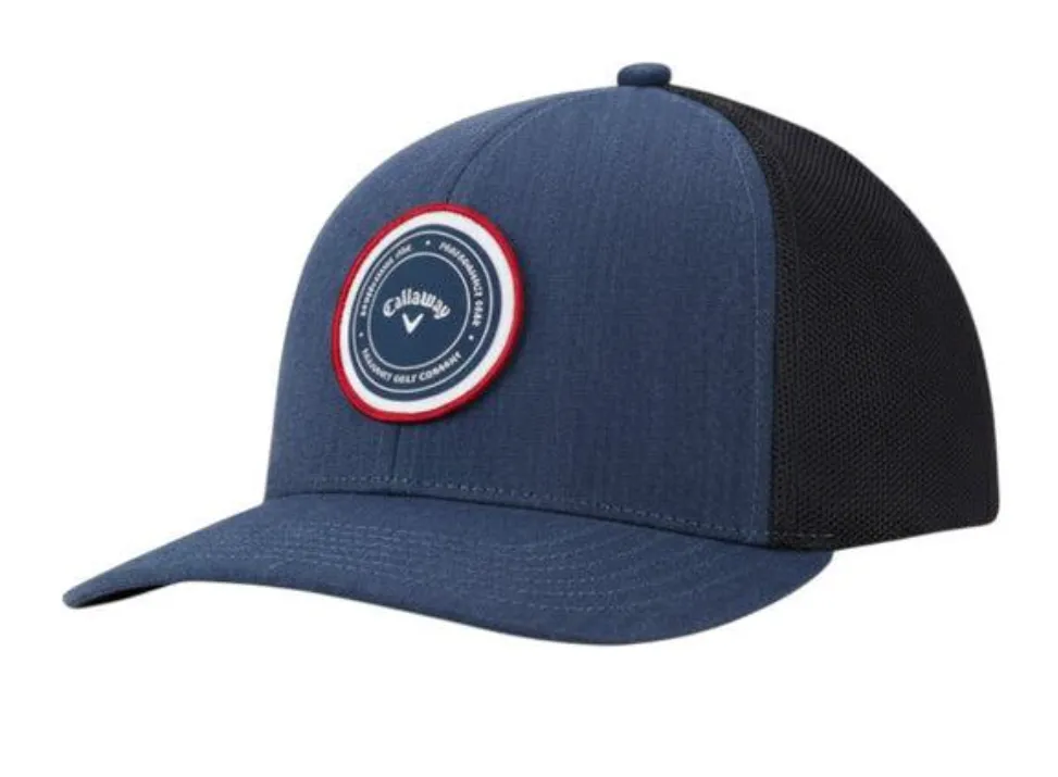 Callaway Men's Golf Cap | Playing Through | Trucker | Navy-Black.webp